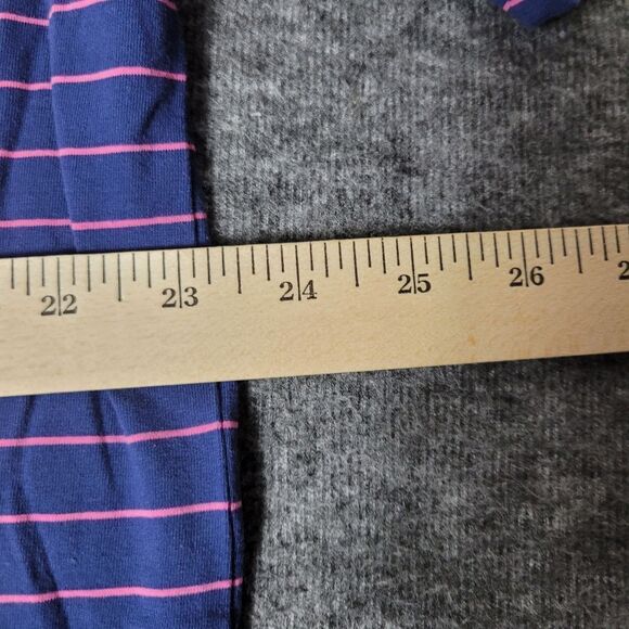 Peter Millar Men's XL Golf Polo Striped Purple Seaside Wash Crown logo Bottom - Picture 8 of 11